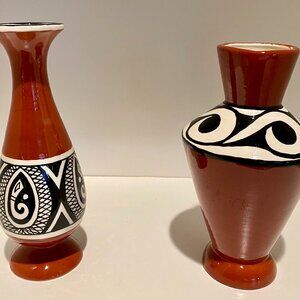 Two small ceramic vases